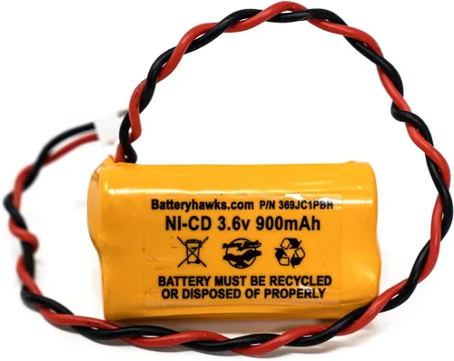 Vista 2 de AA900MAH 6200-RP 3.6v 900mAh Reemplazo de batería Señal de salida Luz de emergencia NiCad 6200RP OSA230 253799 LEDR-1