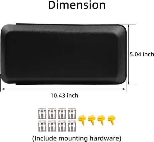 Vista 2 de Funda protectora de parachoques delantero compatible con Ford F150 2018 2019 2020 2018 2020 Accesorios de repuesto (paquete de 2)