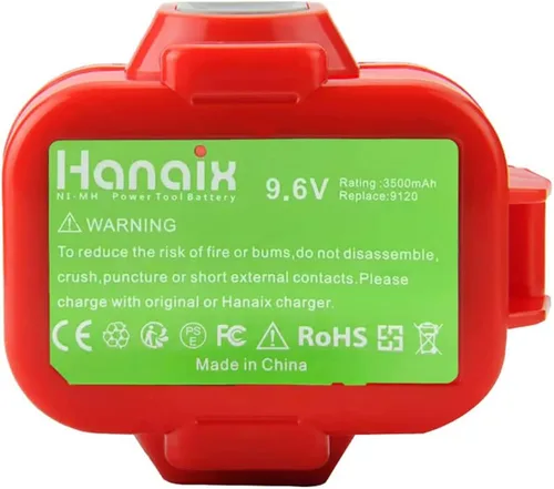 Vista 7 de Reemplazo de 3.5Ah para batería Makita de 9.6 V PA09 9100 9100A 9120 9122 9133 9134 9135 9135A 192595-8 192596-6 192638-6 193977-7 Ni-M-Ml Batería H