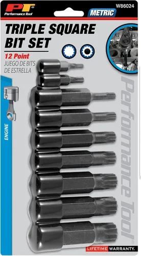 Vista 4 de Performance Tool Juego de puntas cuadradas triple Master de 9 piezas - W86024