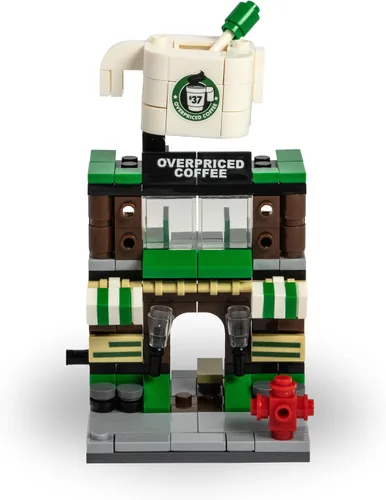 Vista 3 de Brick Loot Exclusiva tienda de suministros para la escuela de arte de Mini City – Kit de construcción de modelos diseñado a medida – Juguete