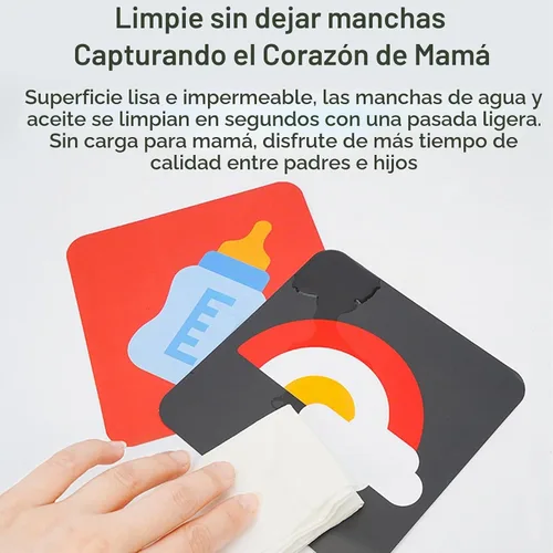 Vista 6 de BARMACO Tarjetas de aprendizaje blancas y negras de las PC del alto