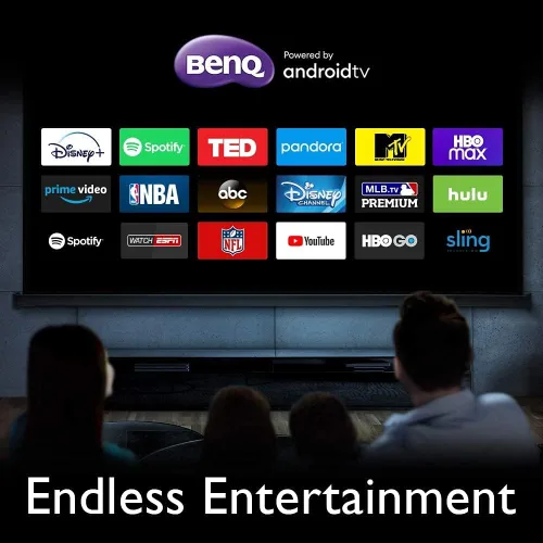 Vista 2 de BenQ TK850i True 4K HDR-PRO Proyector de entretenimiento inteligente para el hogar alimentado por Android TV 3000 lúmenes 98% Rec.709 Cambio