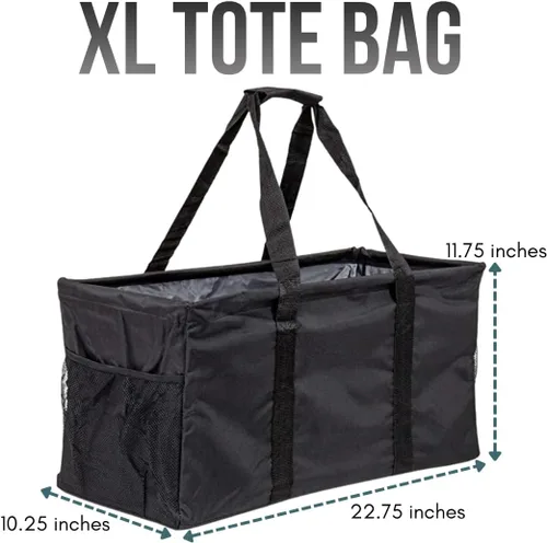 Vista 4 de Bolsa de utilidad extra grande de Lucazzi - Bolsa de playa grande plegable sobredimensionada, excelente para la piscina con marco resistente