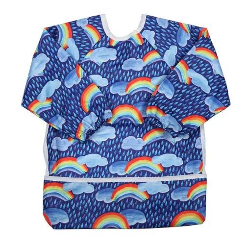 Vista 19 de Babero Camisa de manga larga con bolsillo para bebés de 1 a 3 años (Animal Forest)