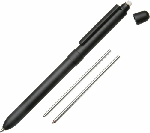 Vista 2 de SKILCRAFT B3 Aviator Bolígrafo multifunción de tinta negra/roja, punta media con lápiz (7520-01-564-9906)