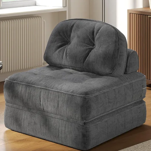 Vista 8 de Dowinx Sofá cama plegable con almohada, cómodo sofá cama convertible para adultos, hogar, sala de estar y juegos, diseño moderno y cómodo