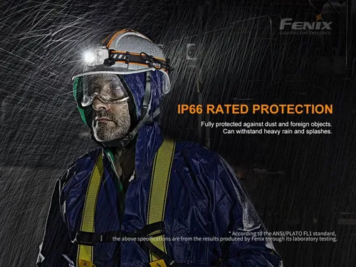 Vista 8 de Fenix HP25R v2.0 Linterna Frontal, Foco de 1600 Lúmenes, Luz de Inundación de 400 Lúmenes y Luz Roja, Recargable USB-C con Organizador LumenTac