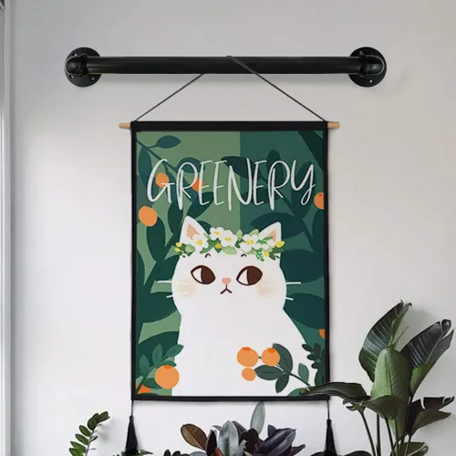 Vista 8 de GeilSpace Tubo de metal negro precortado de 1 x 2 pulgadas, acero industrial que se adapta a tuberías y accesorios roscados estándar de una pulgada