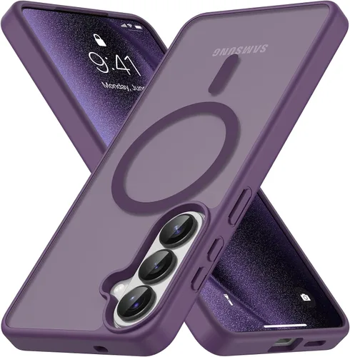 Vista 80 de Vansdon Funda para Samsung Galaxy S24 Plus, S25 Plus, S26 Plus, azul marino
