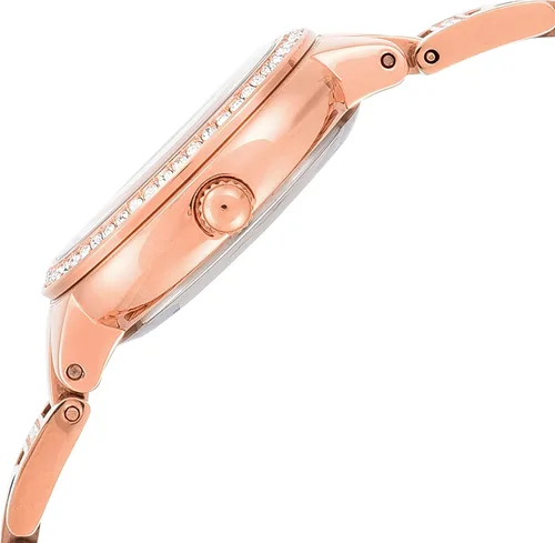 Vista 4 de Fossil Virginia - Reloj de cuarzo de acero inoxidable con detalles de cristal para mujer, Virginia - ES3282