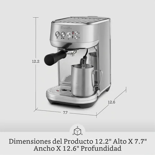 Vista 3 de Breville BES500BSS Bambino Plus Máquina de café expreso, acero inoxidable Acero inoxidable cepillado