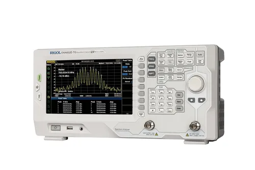 Vista 6 de Rigol Analizador de espectro DSA832E-TG, analizador de espectro barrido, Rango de frecuencia 9kHz ~ 3.2GHz, descripción 10Hz ~ 1MHz, con fuente