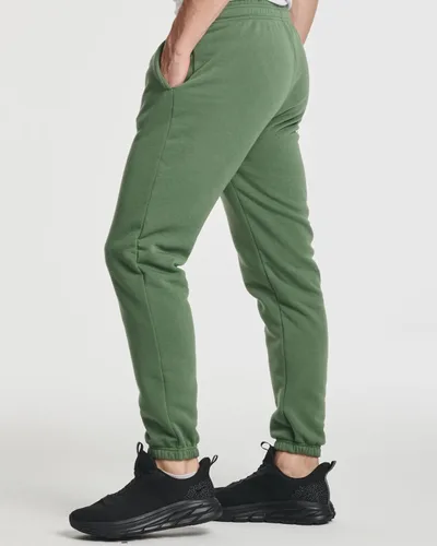 Vista 3 de Real Essentials Paquete de 3 pantalones deportivos elásticos de forro polar para hombre con bolsillos (disponible en tallas grandes y altas)