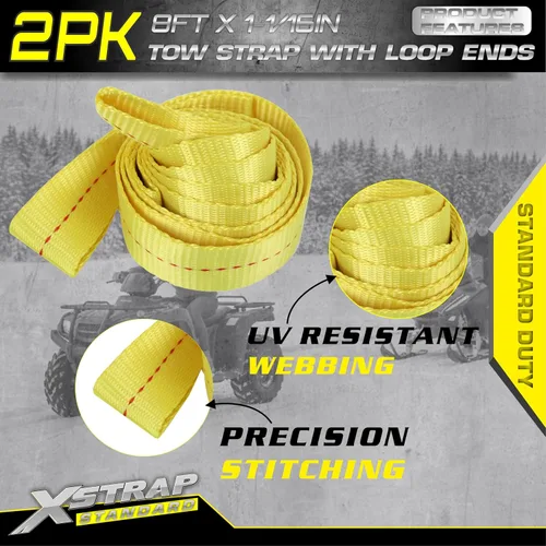 Vista 7 de XSTRAP STANDARD 2PK 1-3/4''x 8 pies de correas de remolque con extremos en bucle, eslinga de elevación con correa de tela