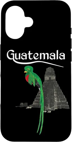 Vista 32 de Guate Quetzal Guatemala Maya Antigua Tikal Coban Volcan Cafe - Carcasa para iPhone 17