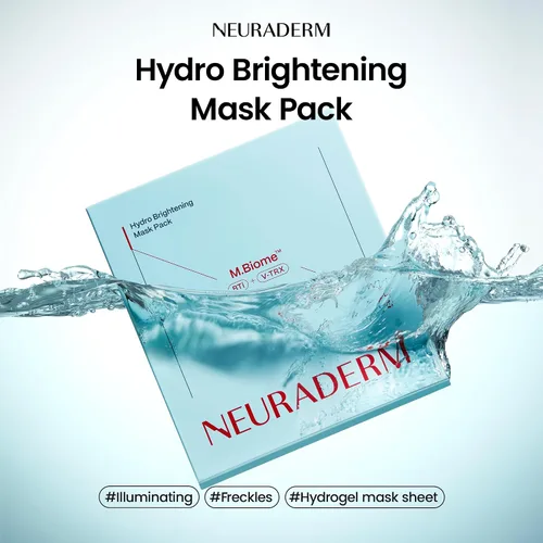Vista 2 de Hydro - Mascarilla facial en lámina, suero de tez radiante brillante, cuidado de la piel hidratante (paquete de 5)