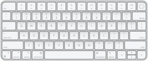 Vista 2 de Apple Teclado mágico con Touch ID modelos Mac con Apple Silicon [puerto Lightning] (QWERTY en inglés) azul (renovado)