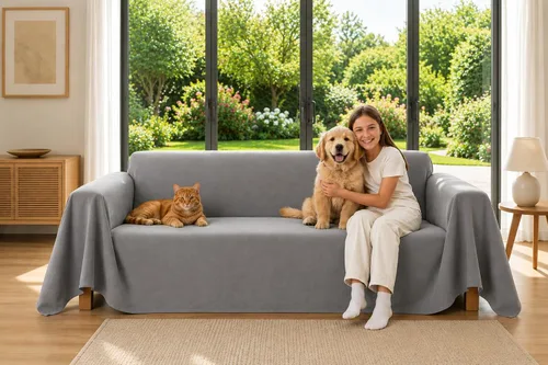 Vista 12 de Protector de muebles antiarañazos para gatos, protector de sofá antiarañazos, antideslizante e impermeable (no se estira), protección de sofá apta