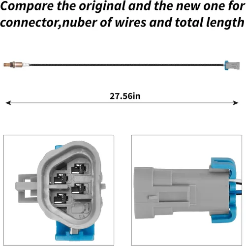 Vista 2 de 234-4331 Sensor de oxígeno O2 ascendente compatible con Rainier Colorado Trailblazer Canyon Envoy H3 Ascender