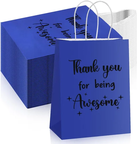 Vista 13 de Ctosree 20 Bolsas de Papel de Regalo de Agradecimiento para Empleados Compañeros de Trabajo Colega Gracias por Ser Increíble Bolsas con Asas