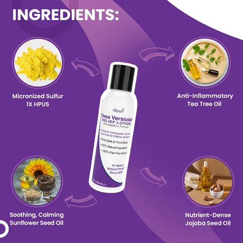 Vista 7 de Naturasil Tinea Versicolor Kit de tratamiento - Alivio antifúngico de máxima fuerza para la decoloración de la piel, manchas solares y picazón