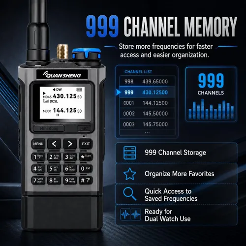 Vista 5 de QUANSHENG Radioaficionado de mano UV-K1