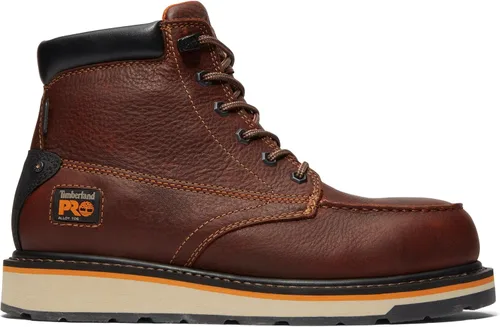 Vista 6 de Timberland PRO Gridworks - Botas de trabajo industriales impermeables con punta de seguridad de aleación de 6 pulgadas para hombre Marrón