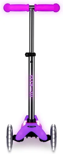Vista 6 de Micro Kickboard Mini Deluxe Glow Plus LED Scooter Manillar ajustable Inclinación para dirigir Ligero Tres ruedas Niños de 2 a 5 años