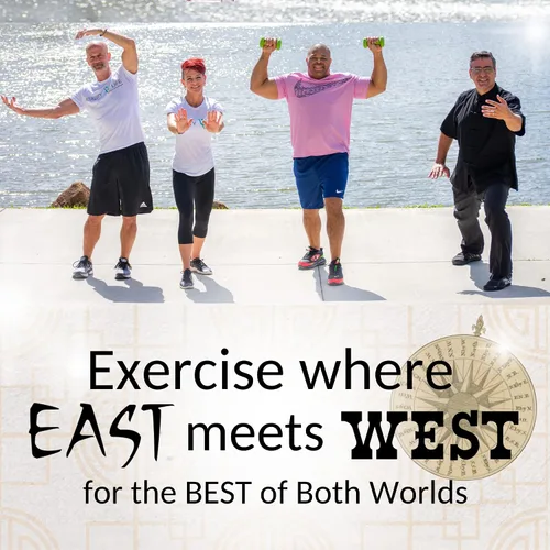 Vista 5 de Tai chi DVD para principiantes y personas mayores entrenamientos Tai chi Fit Qi gong equilibrio fuerza estiramiento cardio respiración y más