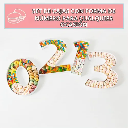 Vista 5 de Soul & Lane - Caja de cartón para charcutería con número 0 rellenable