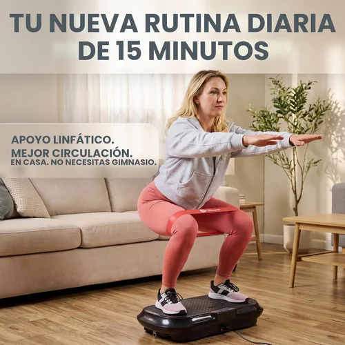 Vista 2 de Lifepro Máquina de ejercicios con placa de vibración Waver con 99 Negro
