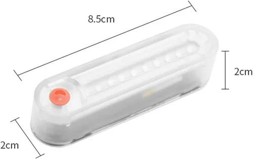 Vista 3 de Aolyty Luces de advertencia solares, luz LED intermitente solar impermeable, paquete de 2 luces estroboscópicas solares para camiones, vehículos