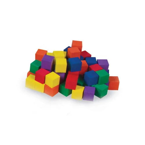 Vista 6 de hand2mind Bloques de madera, cubos de conteo para matemáticas infantiles, bloques de 1 pulgada para manualidades preescolares, manipuladores