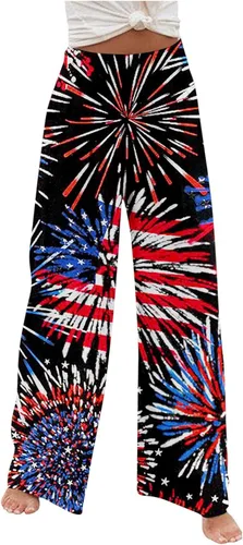 Vista 2 de SZITOP Pantalones de lino para mujer cintura fruncida pantalones de pierna ancha casuales sueltos de cintura alta pantalones de descanso