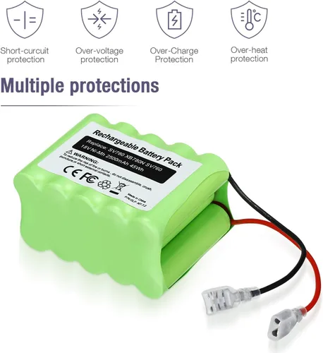 Vista 3 de BRJR Reemplazo de batería SV780 de 18 voltios, 2500 mAh, compatible con Shark SV780-N XB780N SV760 Series SV780-N-14