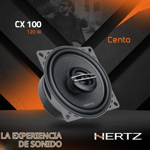 Vista 3 de HERTZ Altavoces coaxiales bidireccionales Cento Series CX100 de 4" - Par