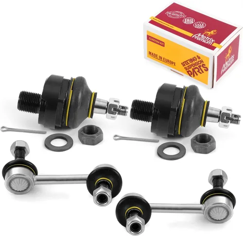 Vista 298 de Metrix Premium Chassis Parts - Juego de 4 piezas de articulación de rótula superior y barra estabilizadora delantera para Ford Ranger RWD 1998-2011