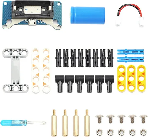 Vista 7 de ELECFREAKS Microbit Mini Cutebot Kit compatible con BBC Micro:bit V2 y V1, Kit de Coche Robot Programable DIY, Proyecto Educativo STEM, Coche