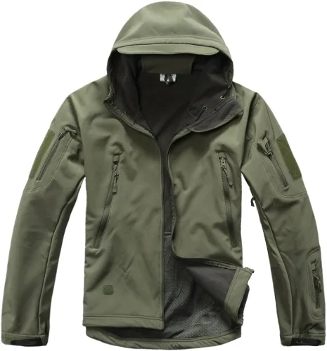 Vista 3 de Tacvasen - Chaqueta militar de operaciones especiales con forro suave, para hombre