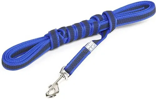 Vista 94 de Julius-K9 218GM-B-DP Correa de color y gris superagarre, ajustable, 0.551 in x 7.2 ft, azul-gris