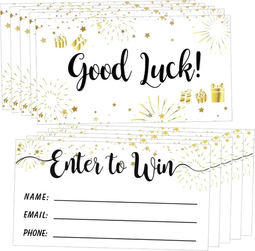Vista 9 de 300 piezas de tarjetas de rifa "Enter to Win" de 3.5 x 2 pulgadas, tarjetas de formulario de ingreso para concursos, carnavales, rifas, ferias