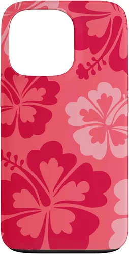 Vista 10 de Hibiscus Flower Beach Hawaiian Exotic Floral Surf Cranberry Case for iPhone 17