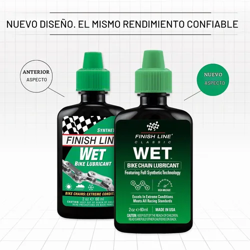 Vista 2 de Finish Line Wet Lube One Color, 2Oz Squeeze