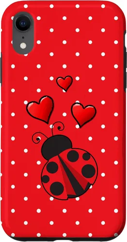 Vista 25 de Ladybug - Carcasa para iPhone 17, diseño de lunares rojos y blancos