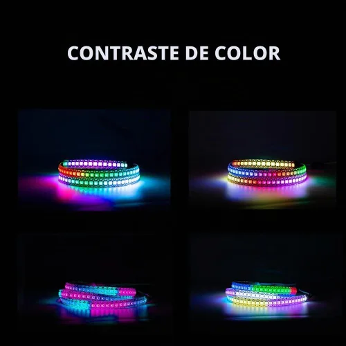 Vista 5 de WS2812B - Tira de LED de 12 V WS2815 (WS2812B actualizado) con luz direccionable individualmente, tira de LED programable con conectores JST-SM de 4