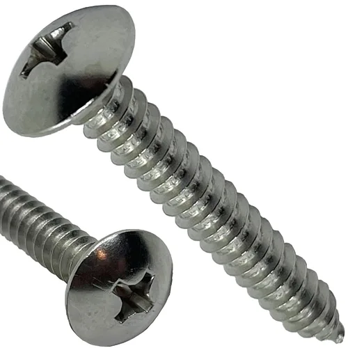 Vista 6 de Tornillo de cabeza de armadura de acero inoxidable 18-8 (304) #12 x 1.5 pulgadas, madera autorroscante rápida, unidad Phillips, rosca completa