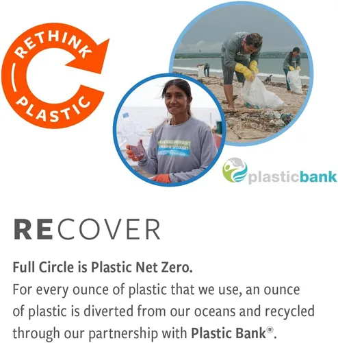 Vista 10 de Full Circle Renew Collection - Paños de microfibra reciclada multiusos con estampado cítrico, 12.01 x 3.00 pulgadas, juego de 3 – Se limpia con solo