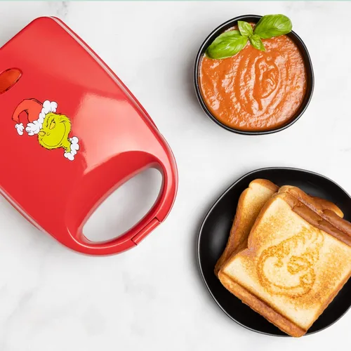 Vista 9 de Uncanny Brands Disney Lilo and Stitch Sandwichera Individual - Pequeño Electrodoméstico de Cocina