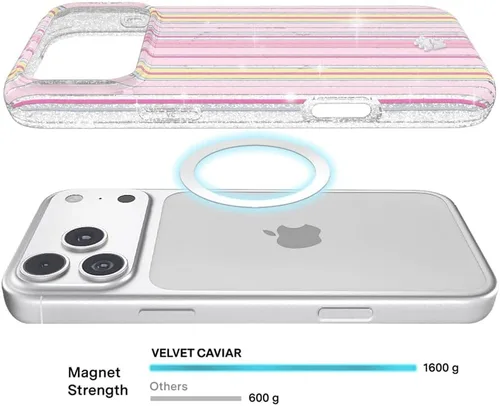 Vista 226 de VELVET CAVIAR Funda para iPhone 15, compatible con MagSafe, probada contra caídas de 10 pies, fundas protectoras de diseño, leopardo color rosa